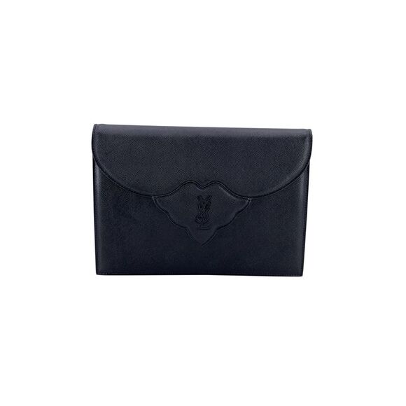 Yves Saint Laurent Vintage Leather Clutch Bag - Picture 1 of 6